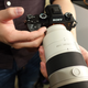 The body is about the size of an A7 but it is way more powerful (Christina Warren/Gizmodo)